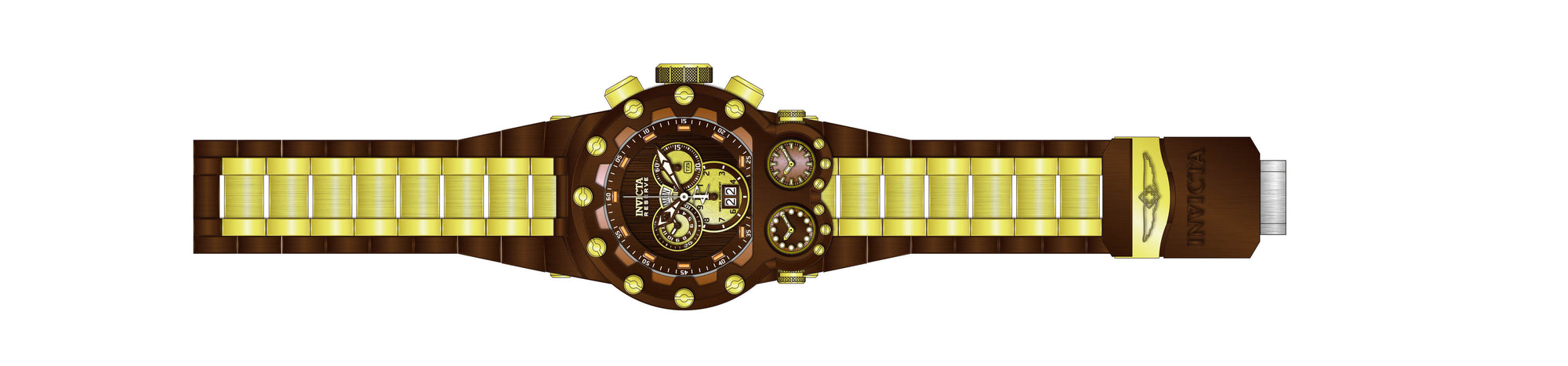 Band for Invicta Reserve Magnum Tria Men 37551
