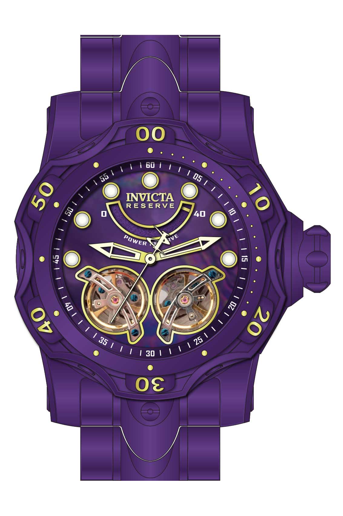 Parts for Invicta Reserve Venom Men Purple Label 40059