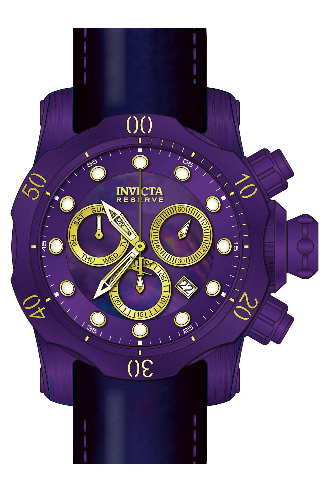Parts for Invicta Reserve Venom Men Purple Label 40548