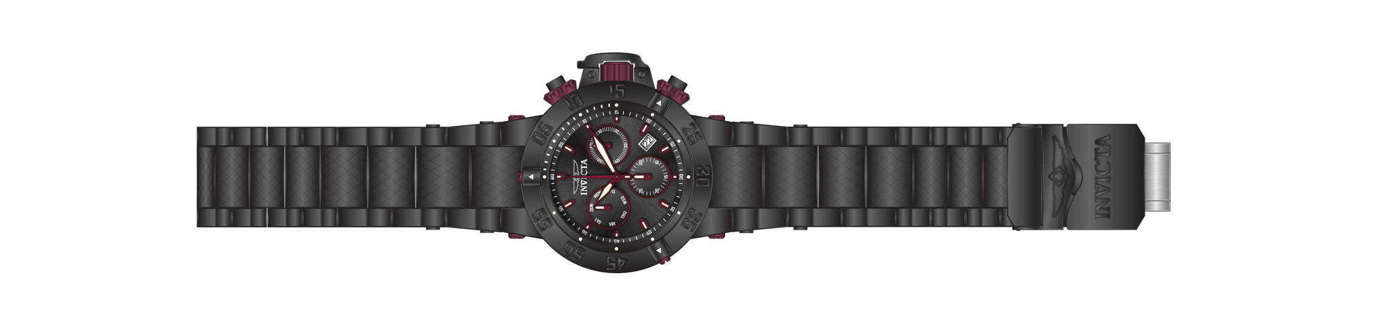 Band for Invicta Subaqua Noma III Men Black Label 40451