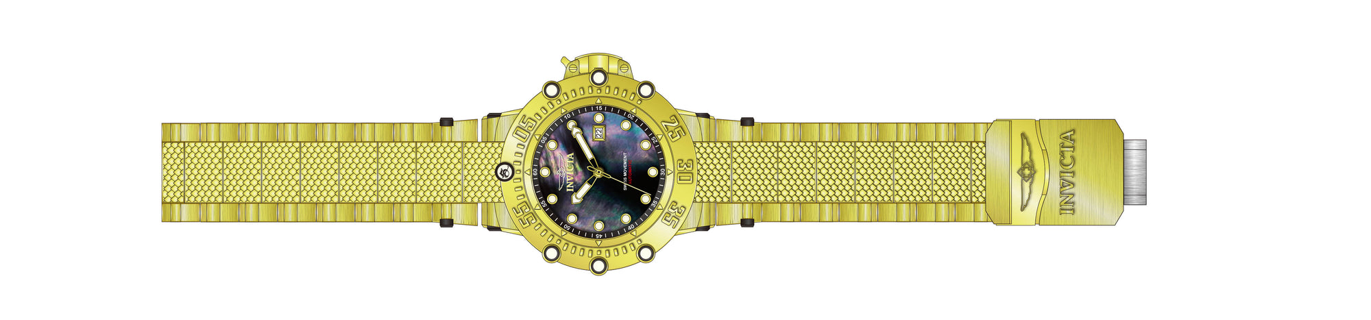 Parts for Invicta Subaqua Men 40069