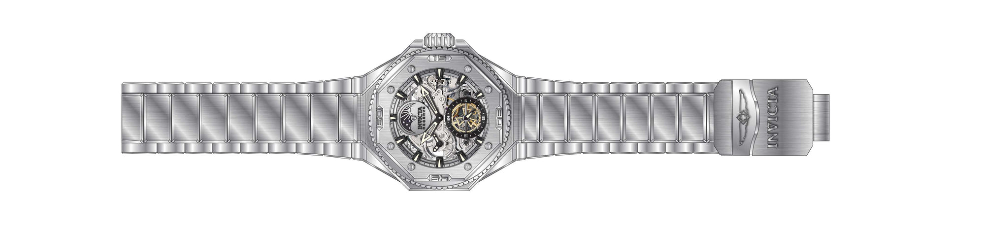 Band for Invicta Reserve Pro Diver Men 40652