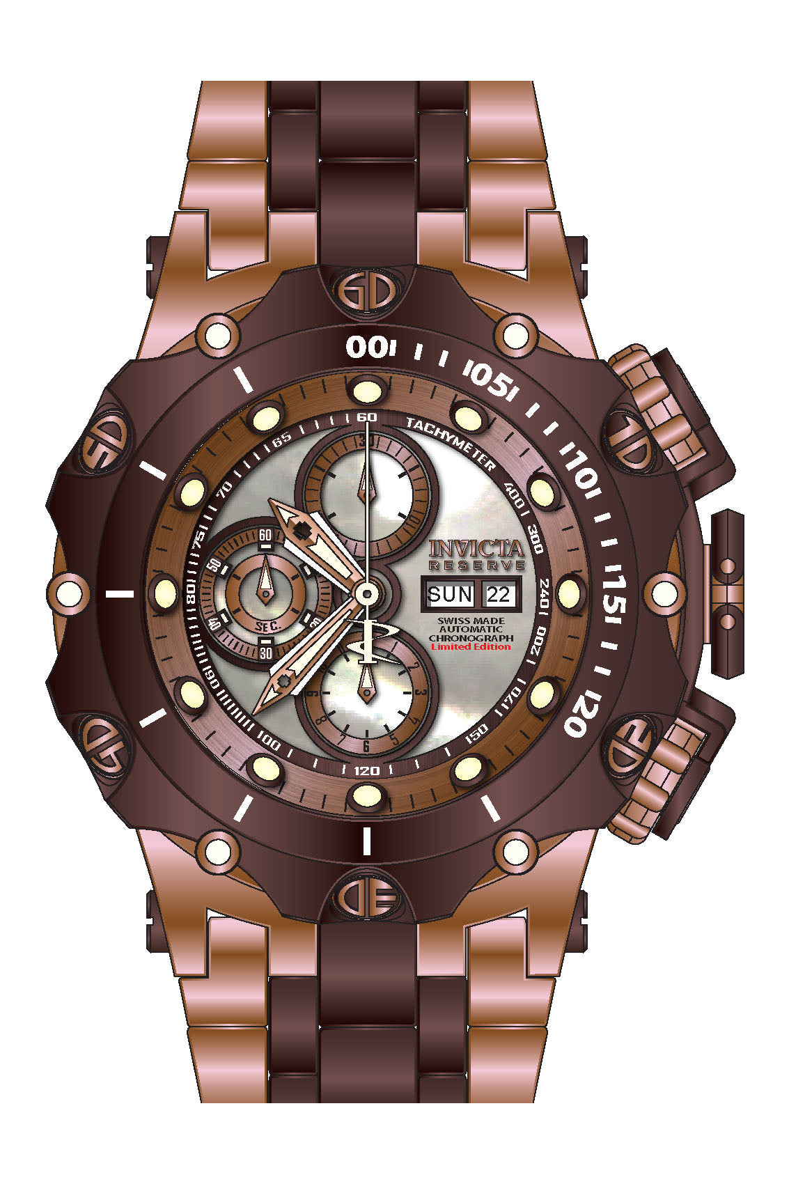 Parts for Invicta Reserve Venom Men None 43039