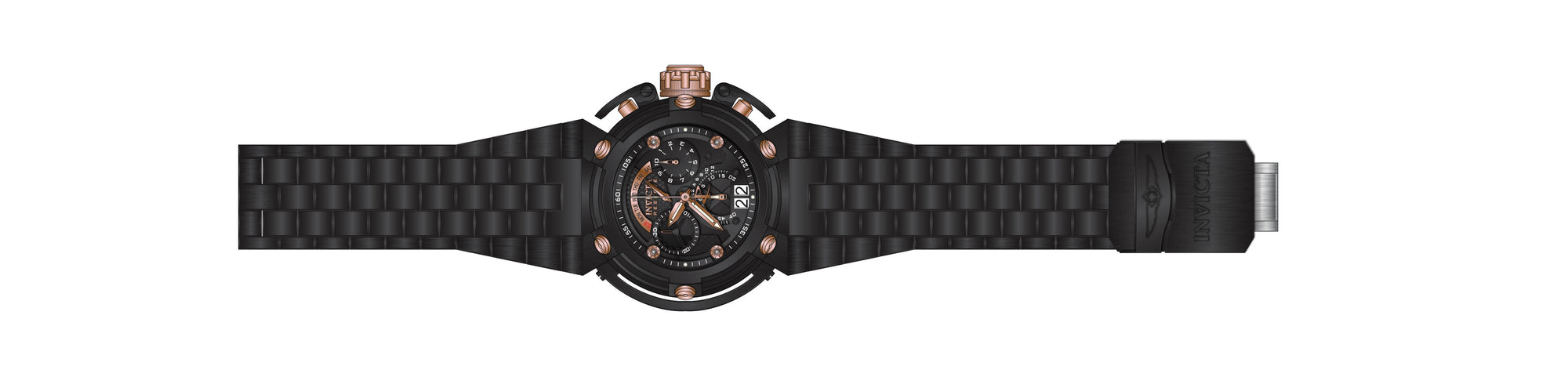 Band for Invicta Reserve X-Wing Men Black Label 43224