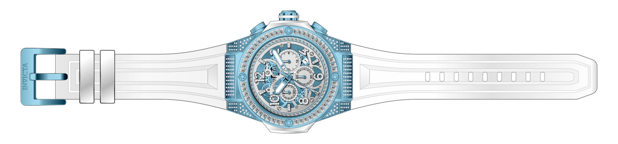 Band for Invicta Akula Men 43699