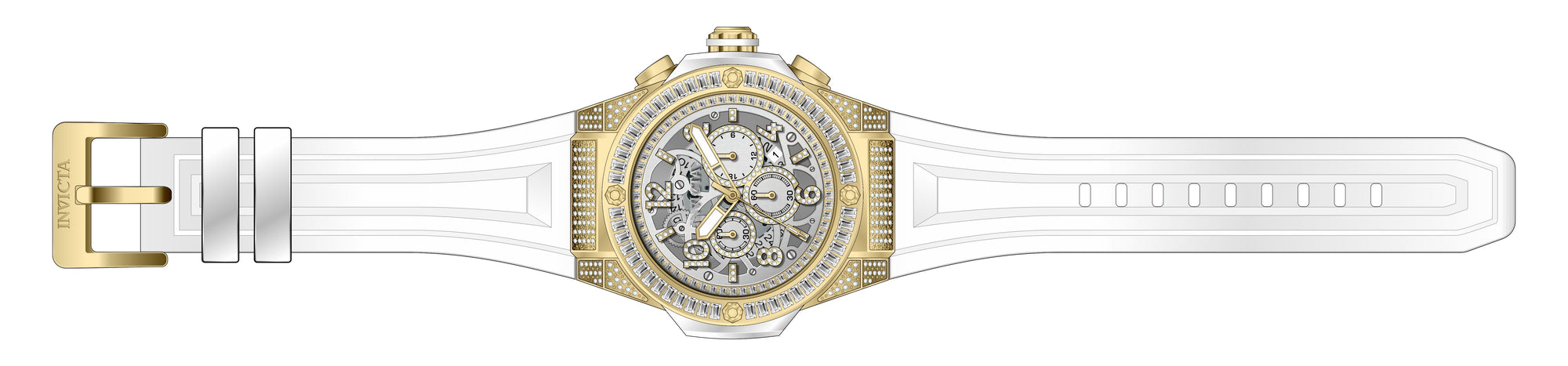 Band for Invicta Akula Men 43702