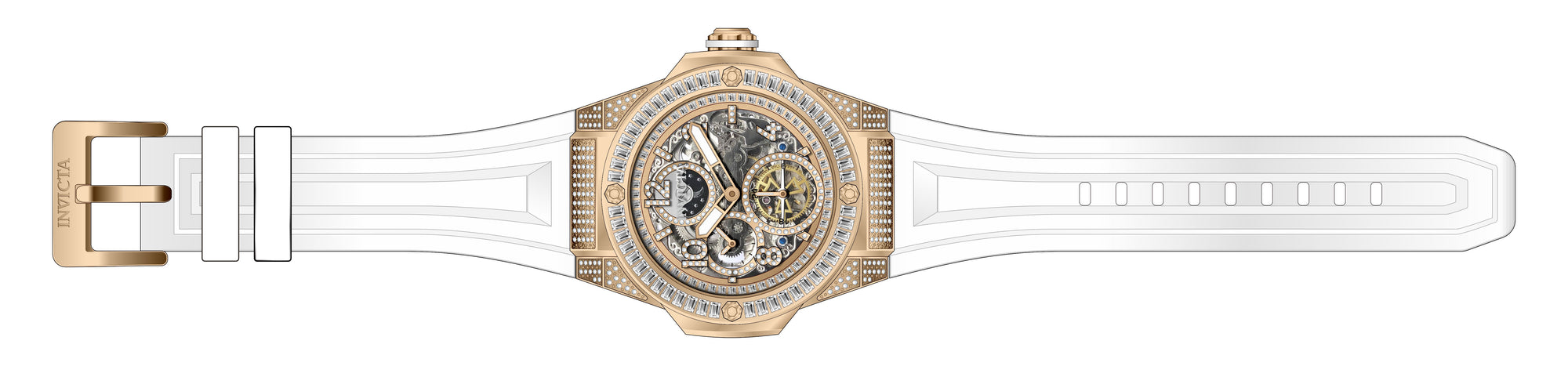 Band for Invicta Akula Men 43711