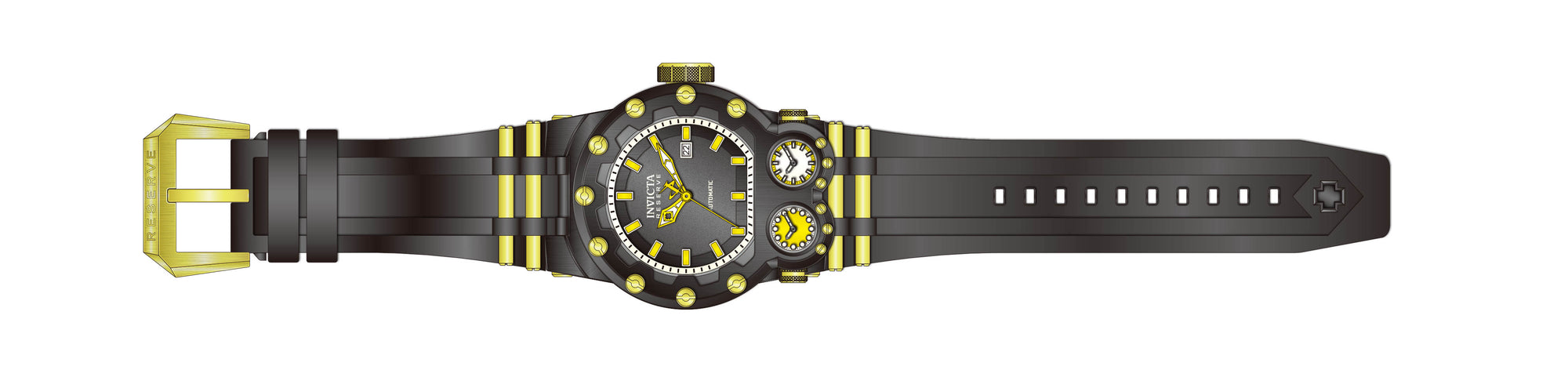 Band for Invicta Reserve Magnum Tria Men 43125