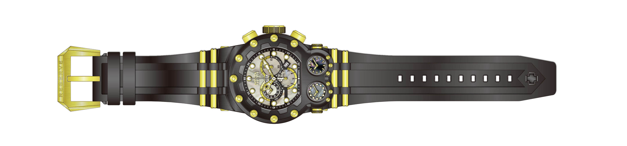Band for Invicta Reserve Reserve Bolt Zeus Magnum Men 43121