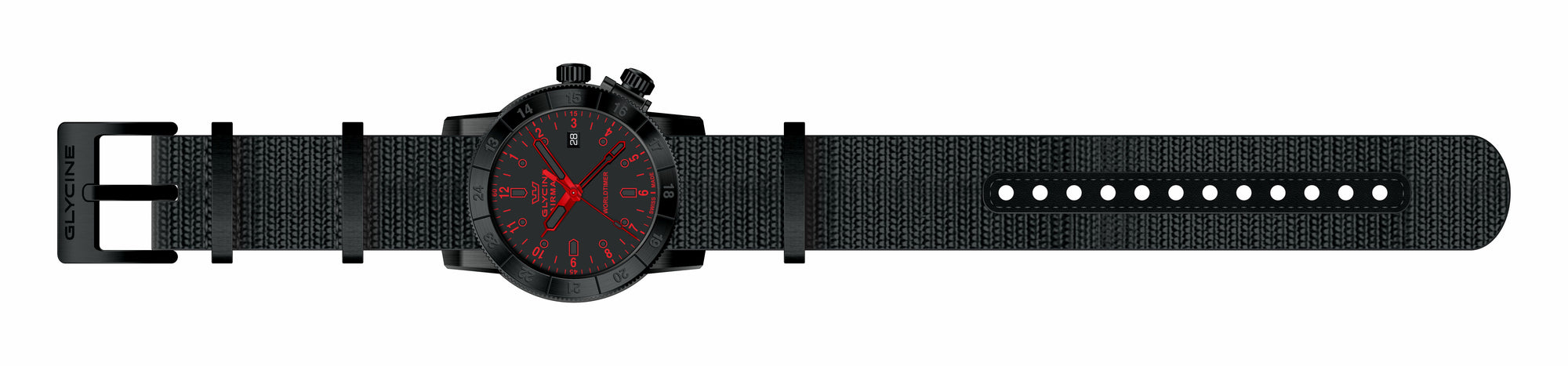 Band for Glycine Airman 42 Dual Time Quartz GL1027
