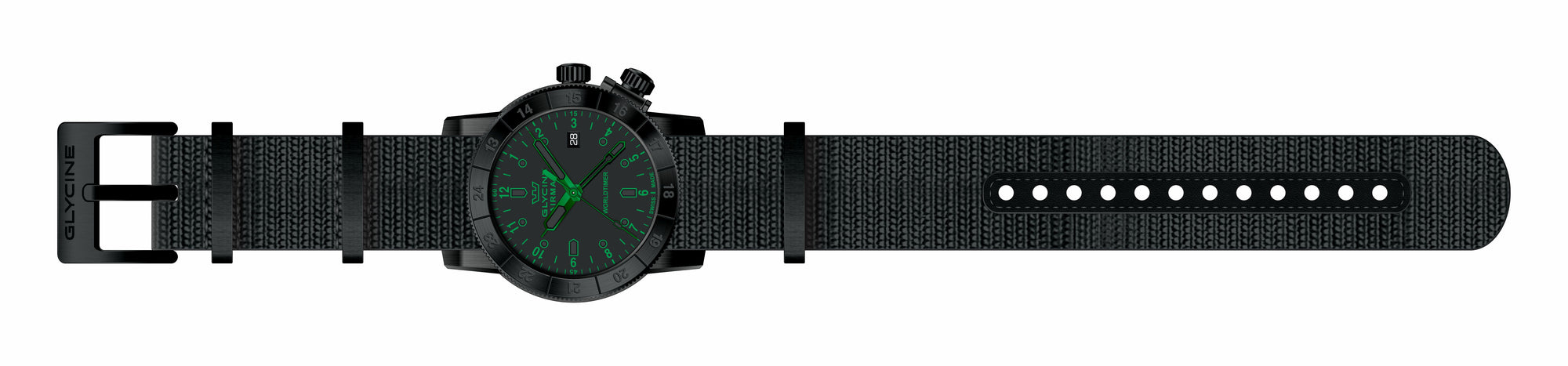 Band for Glycine Airman 42 Dual Time Quartz GL1031