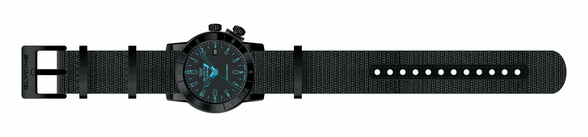 Band for Glycine Airman 42 Dual Time Quartz GL1034