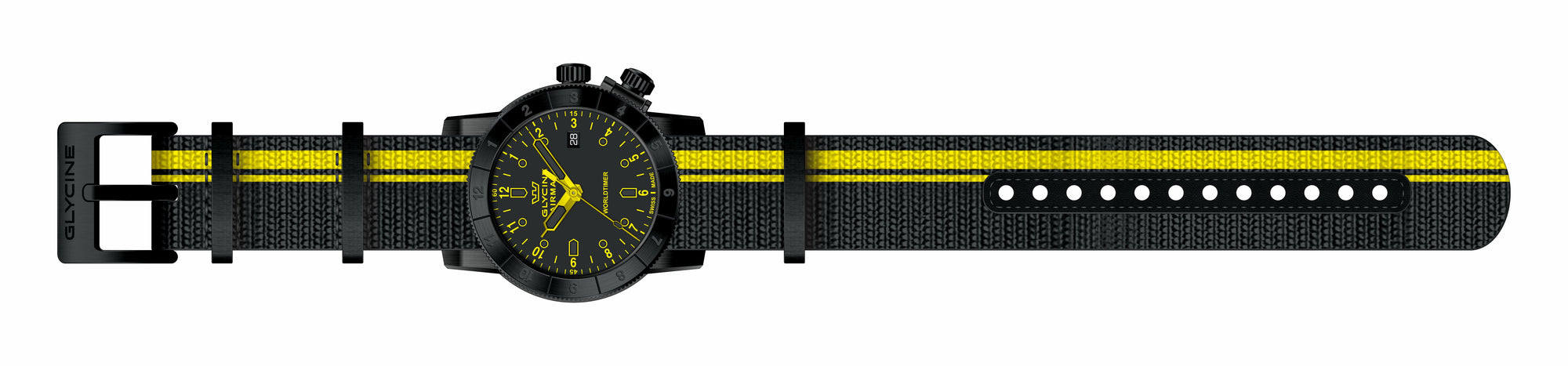 Band for Glycine Airman 42 Dual Time Quartz GL1039