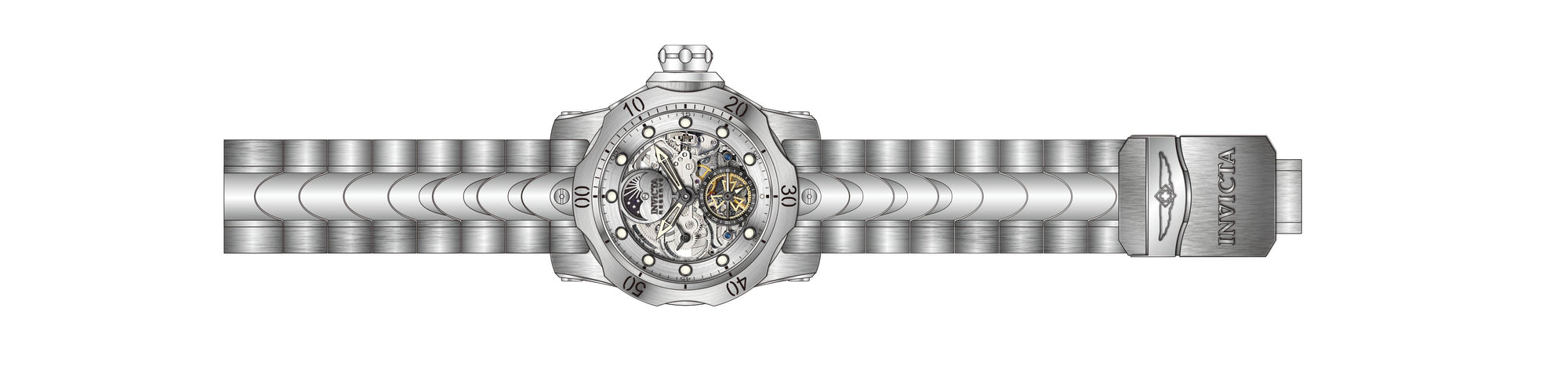 Band for Invicta Reserve Venom Men 43898