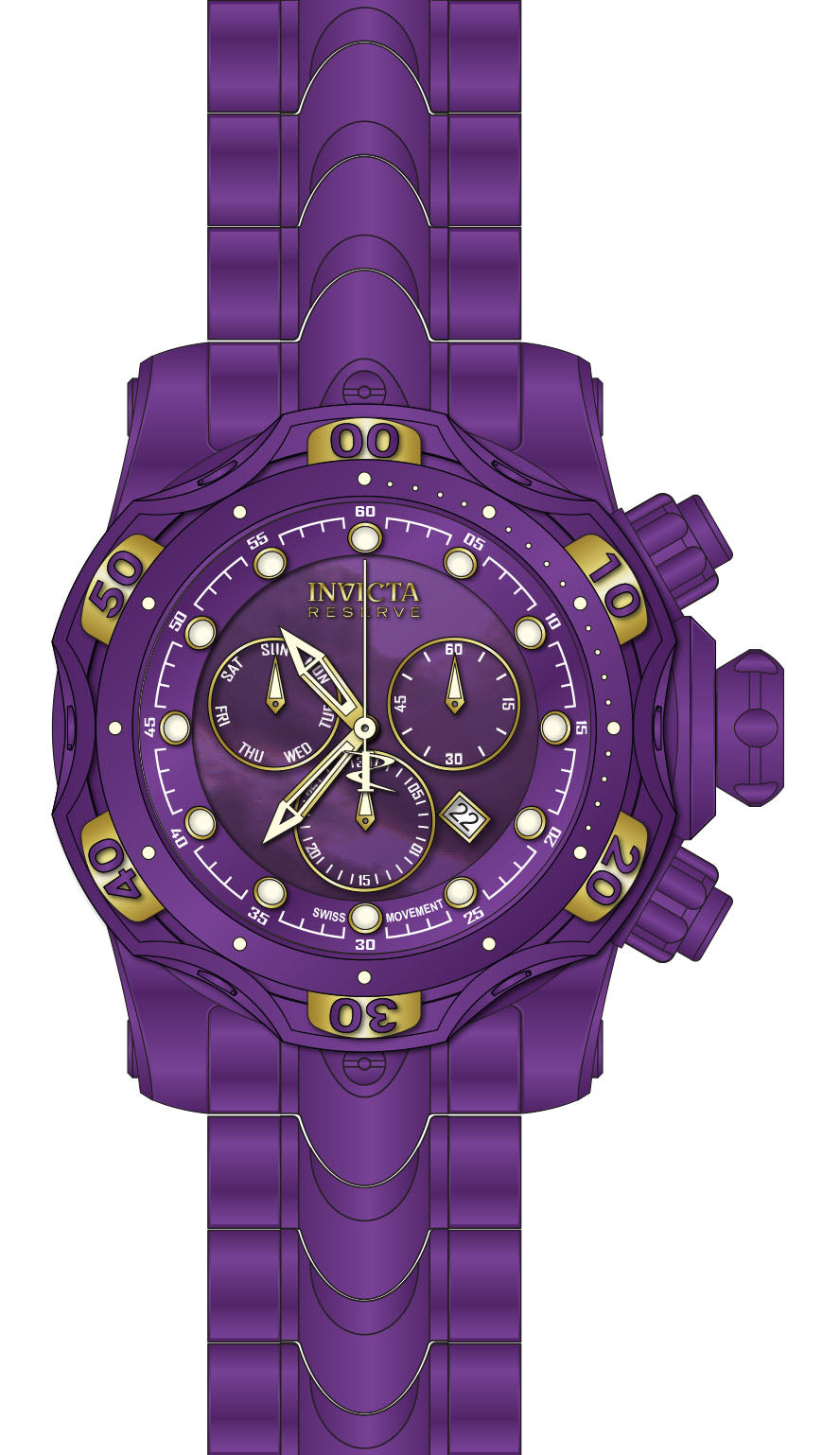 Parts For Invicta Reserve Venom Men None 44463