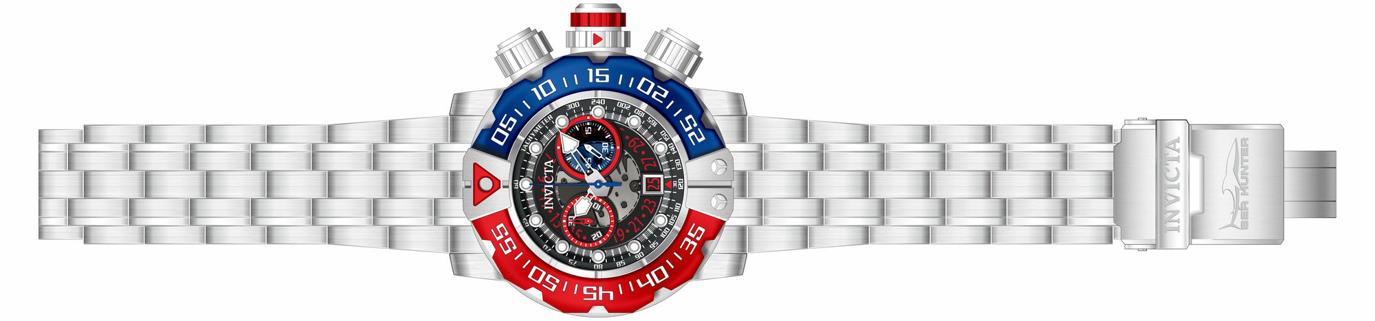 Band For Invicta Sea Hunter  Men 44852
