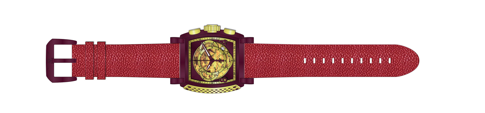 Band For Invicta S1 Rally  Men Red Label 45163
