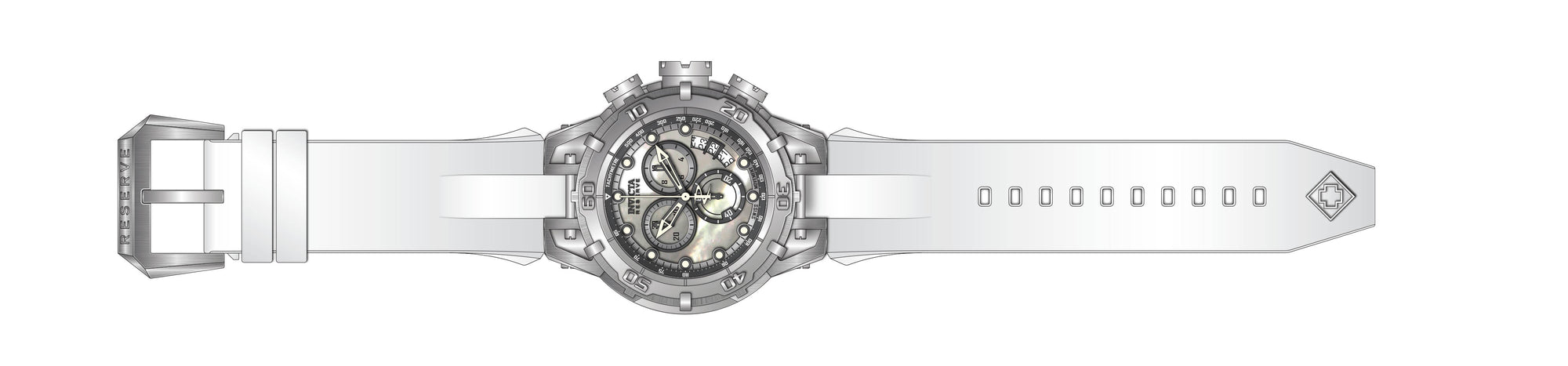 Band For Invicta Subaqua Ocean Warrior Men 45270