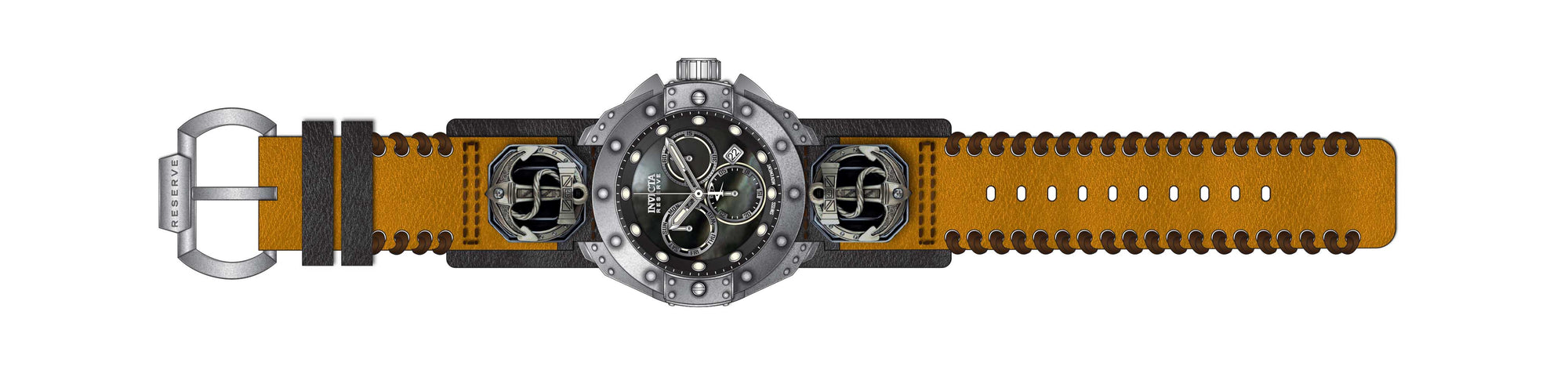 Band For Invicta Reserve Akula Men 44727