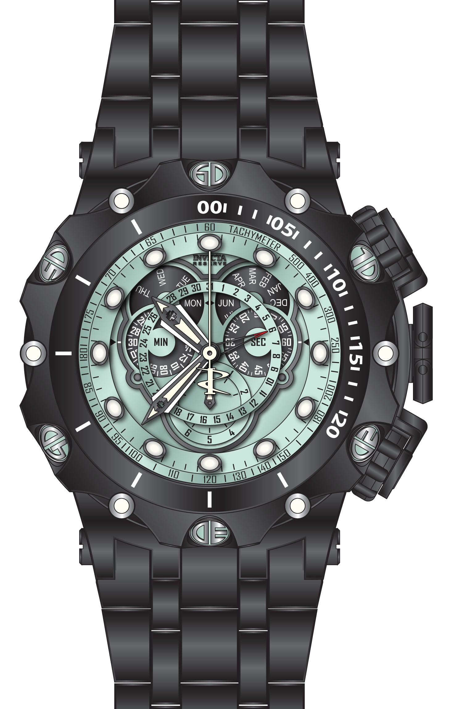 Band For Invicta Reserve Venom Men 45936