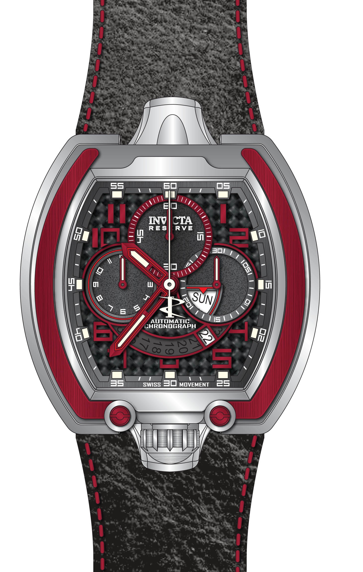 Band For Invicta Reserve Man Men 46003